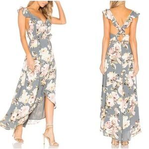 Privacy Please Fillmore Wrapping Dress In Asphalt Size Small